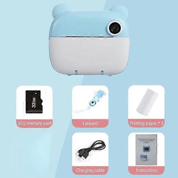 Kids Digital Camera Instant Print for Children Thermal Print Camera Instant Photo Printing Camera Video Toys