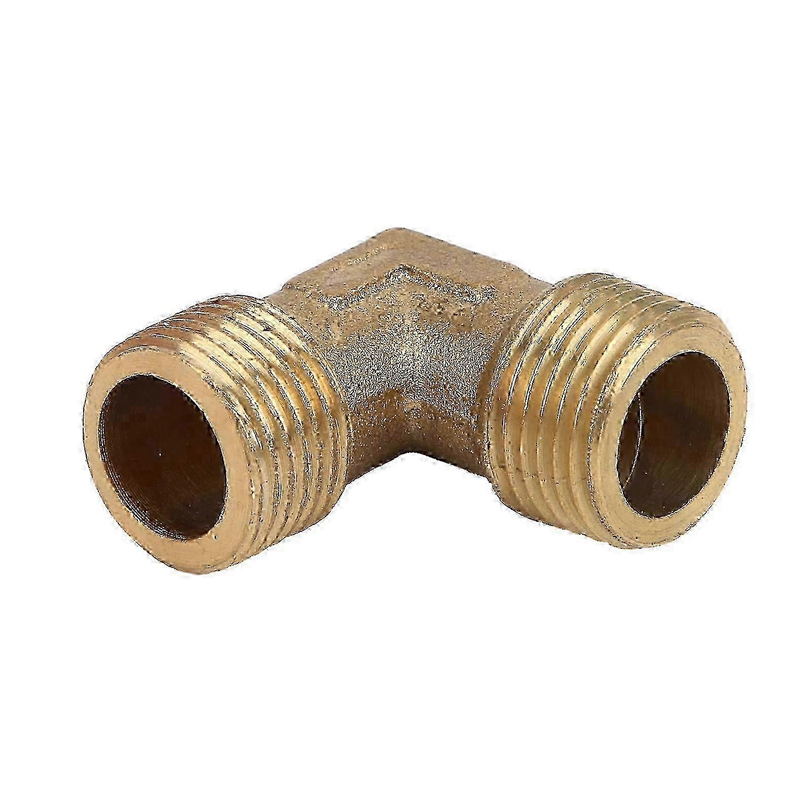 Brass Fitting with Right Angle Pipe Joint for Air Compressor G3/8 Valve Check Edition 0724