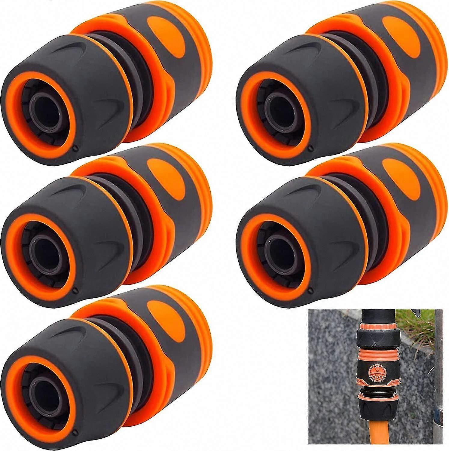 1/2" Quick Connect Garden Hose Coupling Set - 5 Piece Kit for Easy Watering