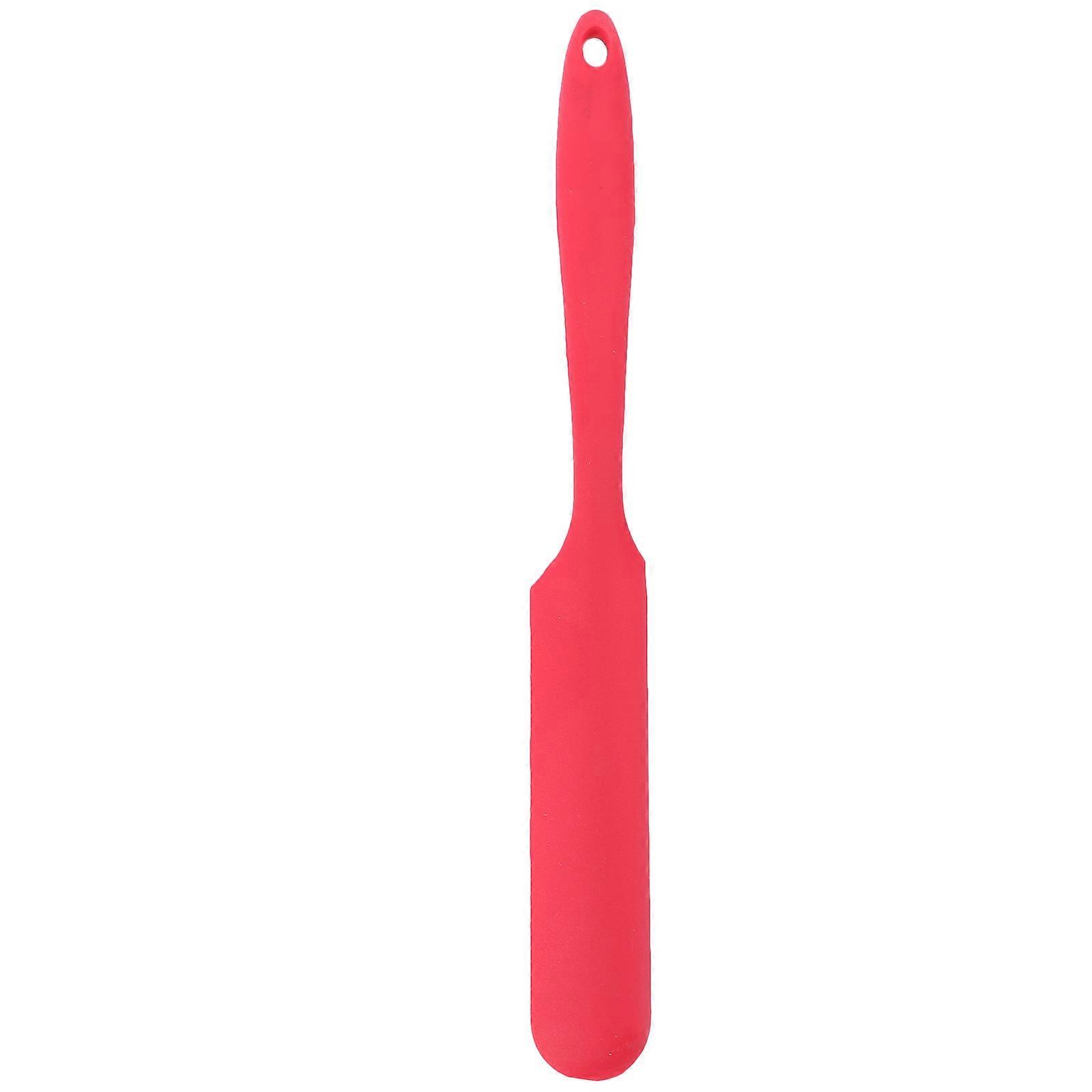 Silicone Spatula for Home Use Heat Resistant and with Long Grip Handle Red 1 Piece