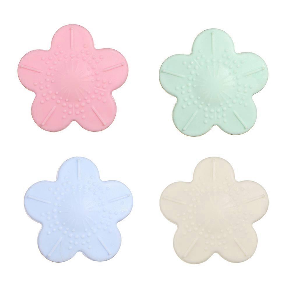 4pcs Self Adhesive Wall Protectors in Assorted Colors for Door Knob and Furniture Bumper Guard