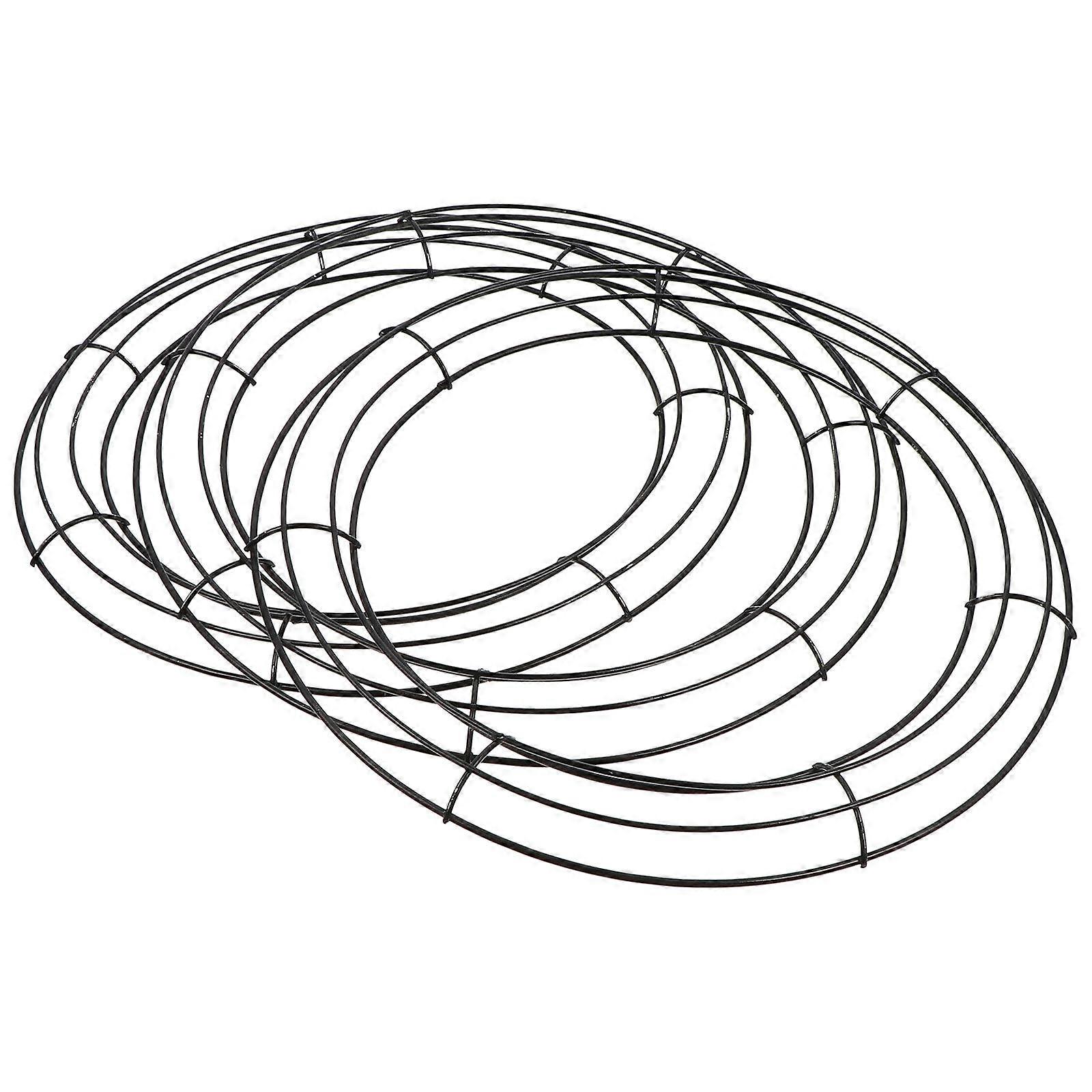 Here's a refined and professional product description based on the details you provided:
**3pcs DIY Wreath Frame Iron Ring – Floral Hanging Loop