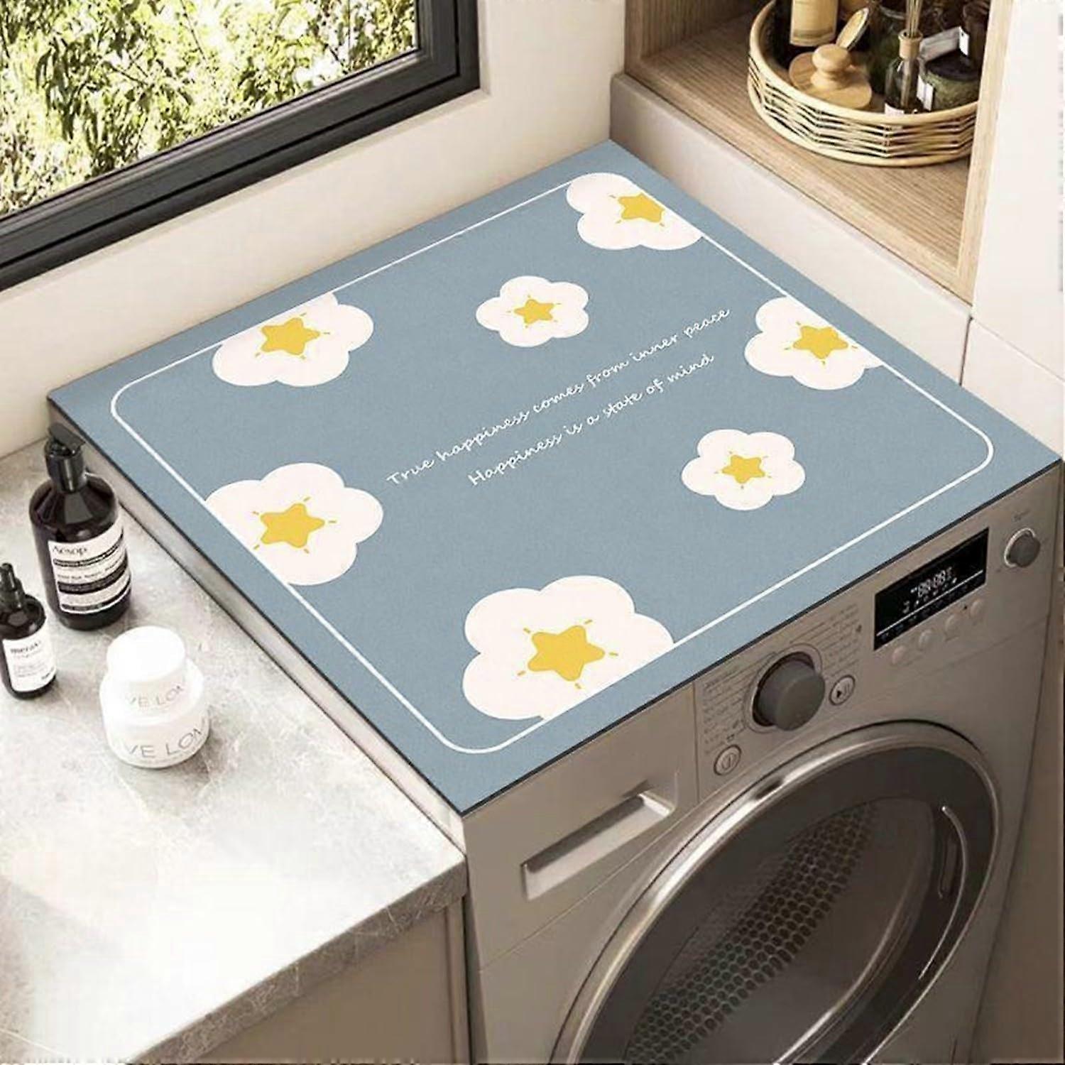 Diatom Mud Washing Machine Pad 36 X 46 Cm, Tabletop Non-Slip Quick-Drying Pad For Washing Machine Or Dryer, Model D