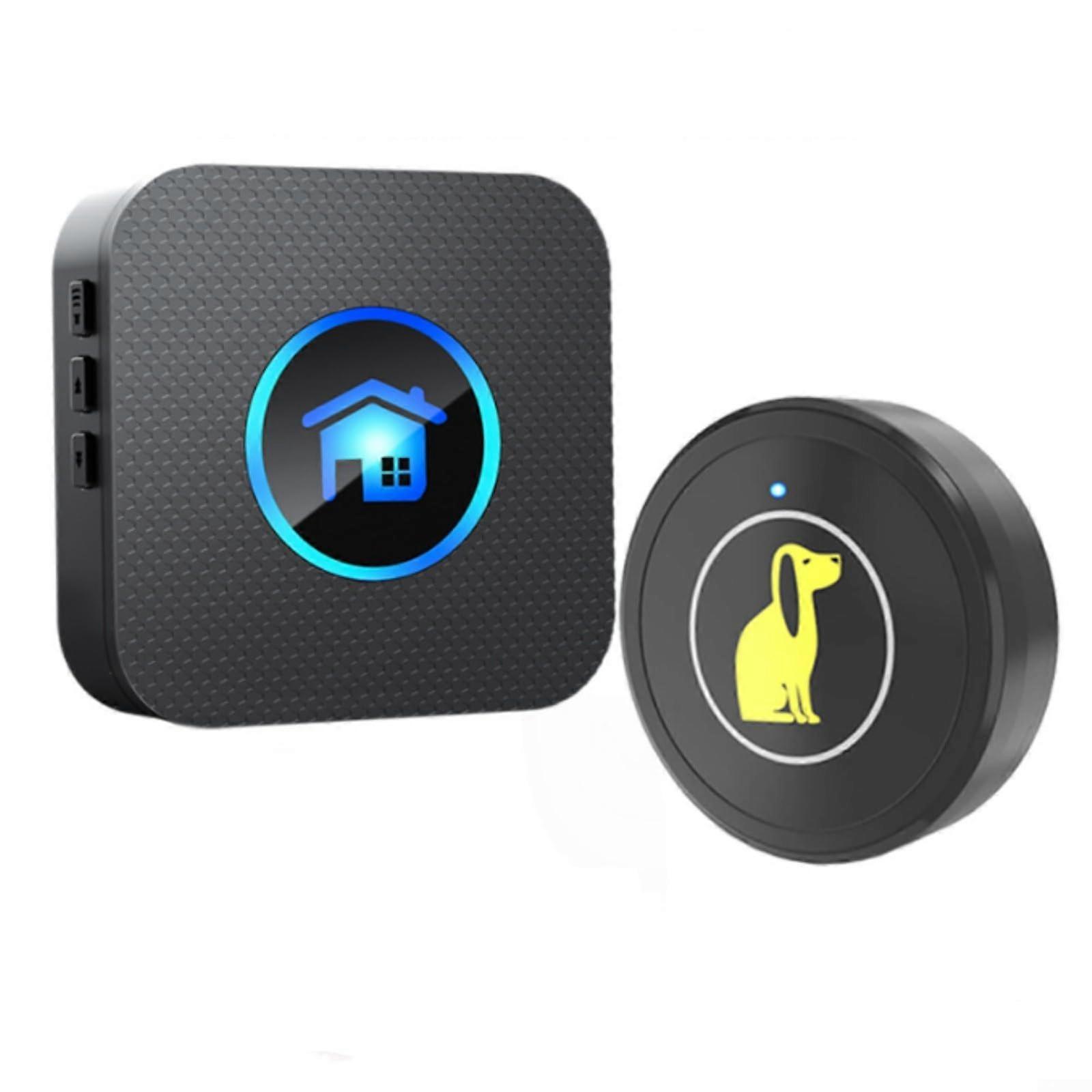 Dog Communication Bell Wireless Touch-Sensitive Doorbell Potty Training 55 Tones Easy Setup 1 Receiver + 1 Button
