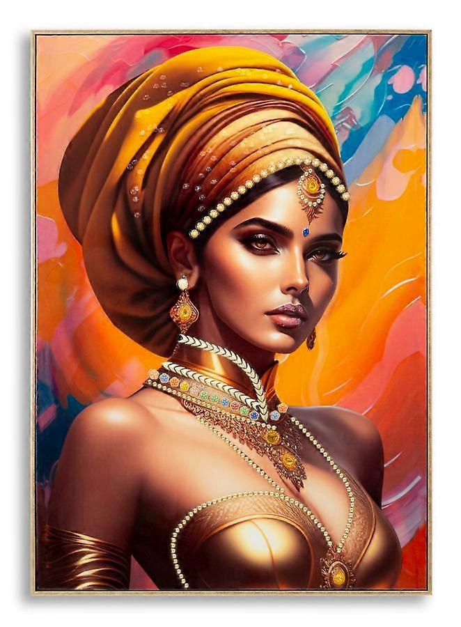 GEMÄLDE MIT RAHMEN SAMIRA -A- CM 72X4,5X102