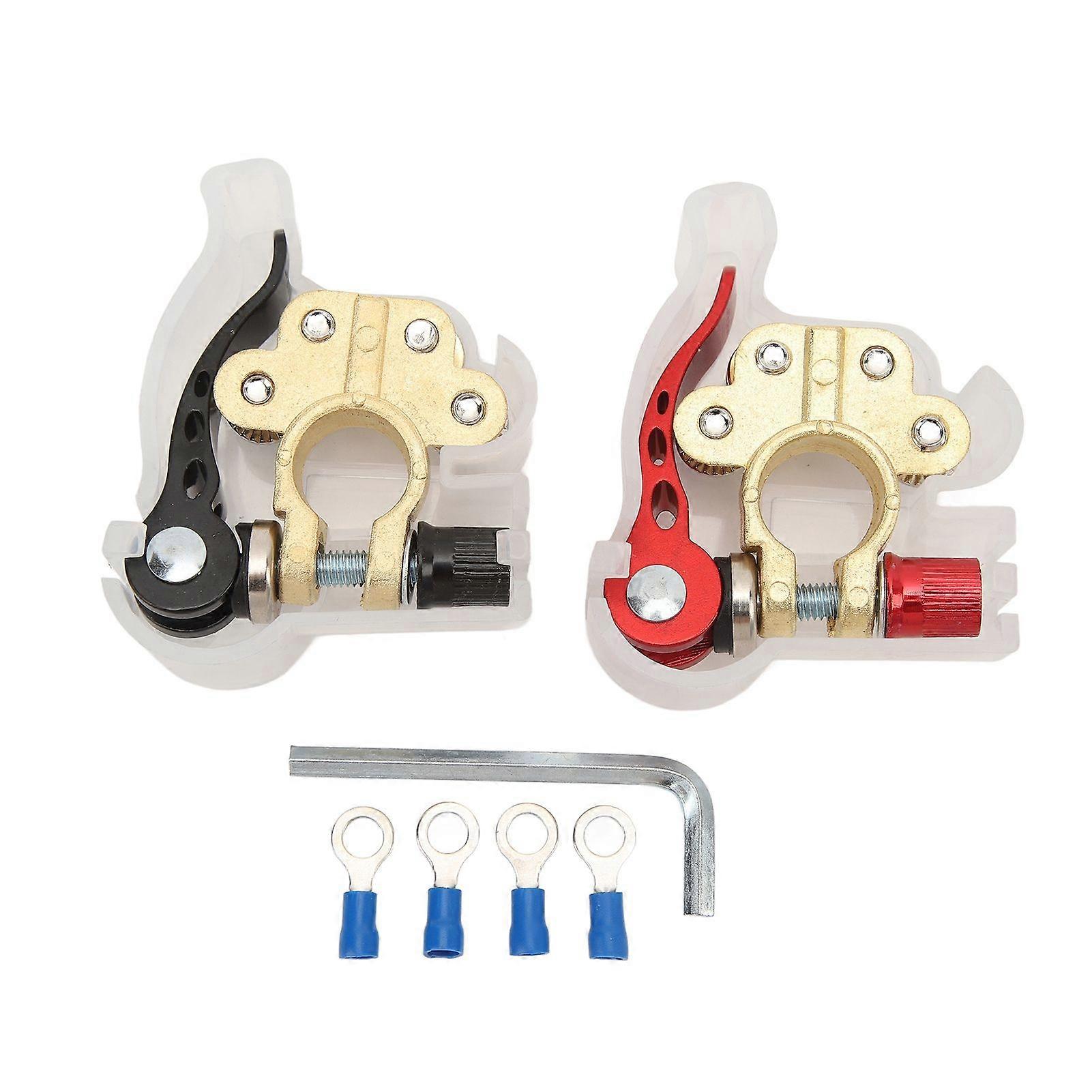 SAE JIS type A battery terminal 4 way quick release copper clip