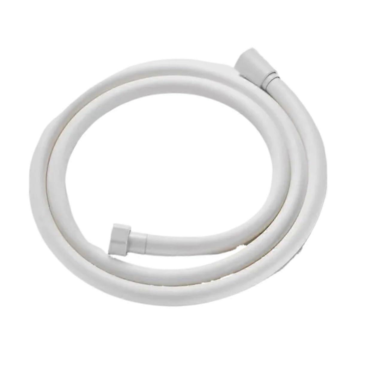 PVC Handheld Shower Hose 300cm, Flexible and Curl-Resistant, Explosion-Proof Water Hose for Bathroom Faucet (White)