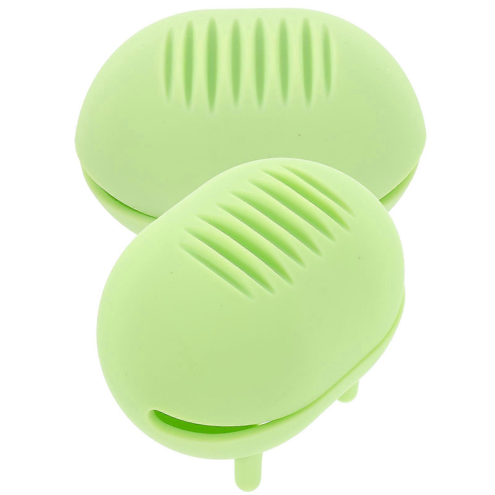 2Pcs Portable Silicone Powder Puff Box Makeup Sponge Container Foundation Sponge Holder