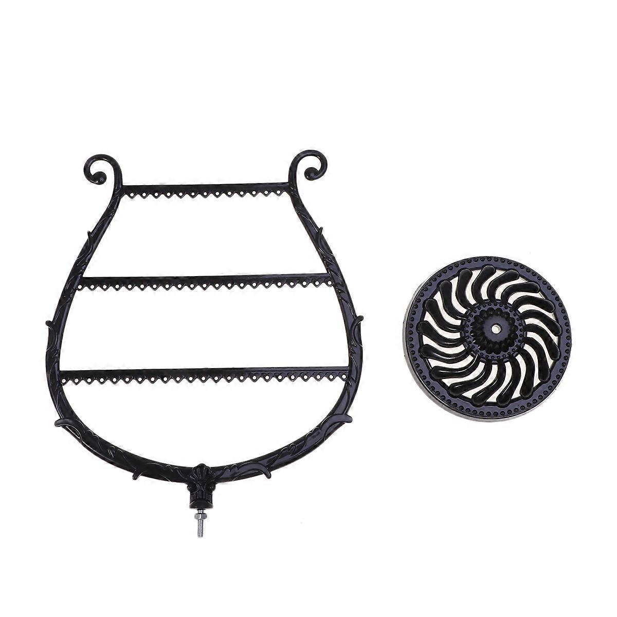 Harp Inspired Earring Rack, Versatile Jewelry Display for Vanity Tables, Base