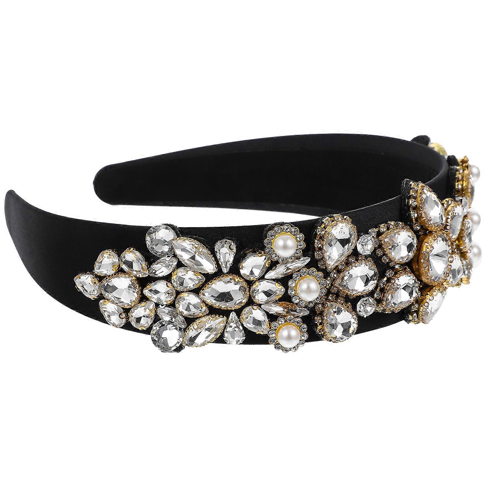 Mit Strasssteinen verziertes Stirnband, wunderschön gestaltet für Liebhaber des modernen Stils
