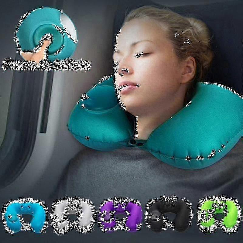 Support Neck Pillow Airplane Inflatable Travel Shape