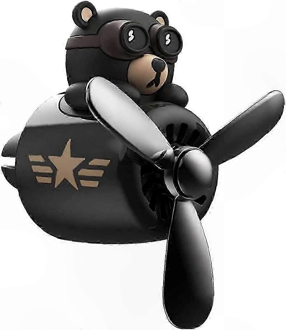 Bear Shaped Car Air Freshener with Aromatherapy Diffuser Vent Clips for Automotive Use