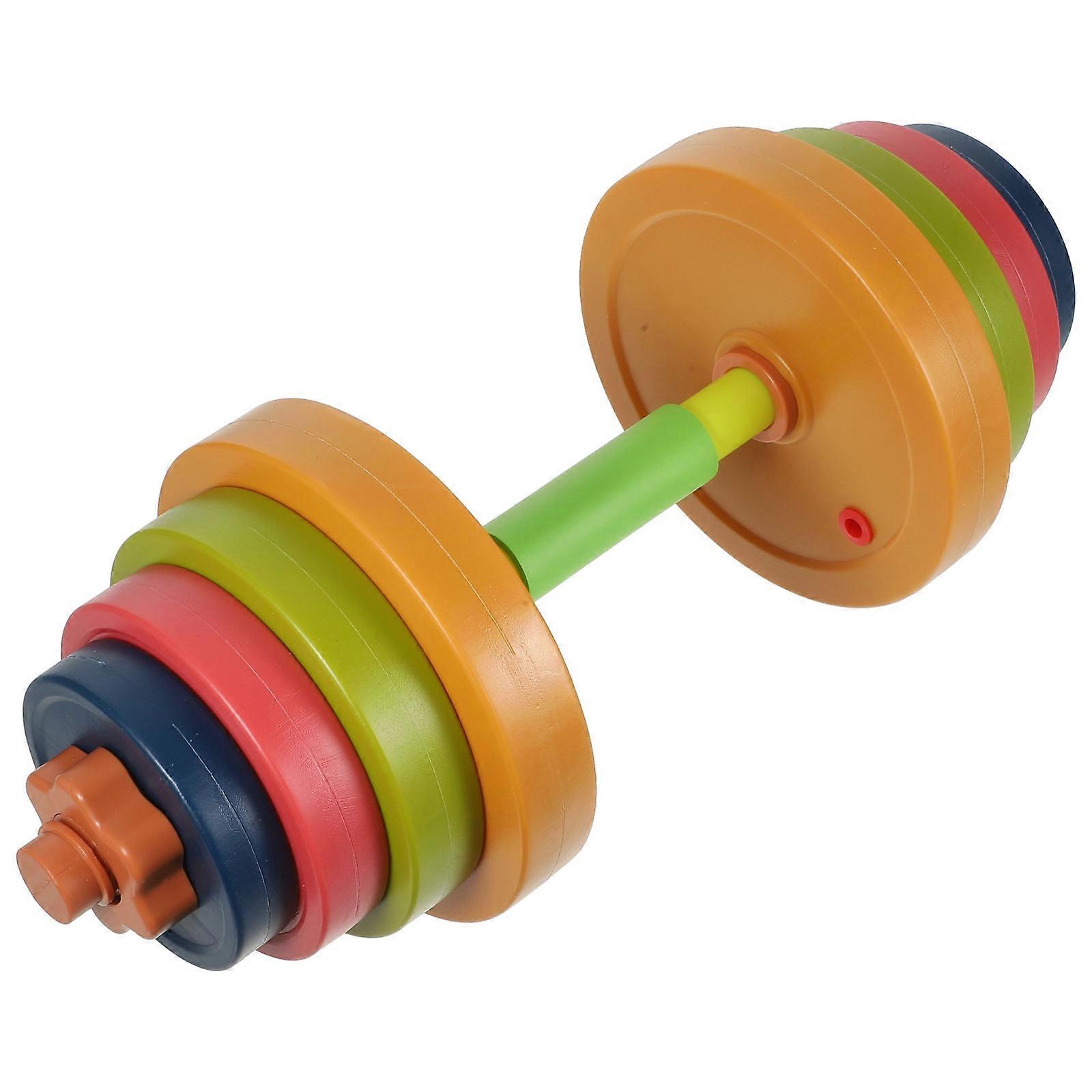 Portable Dumbbell Kids Hand Bar Plastic Dumbbell Kids Hand Weight Adjustable Barbell for Children