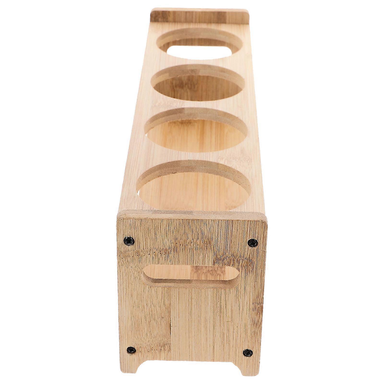 1Pc Seasoning Jars Storage Rack with Four Holes Design for Condiment Bottle Holder