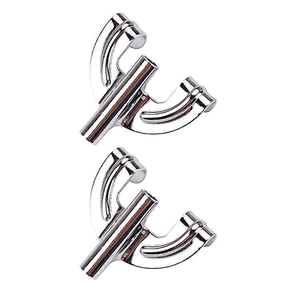 Drum Replacement Hook Strong Hook for Bass Drums and Snare Drums 2 Pieces Silver