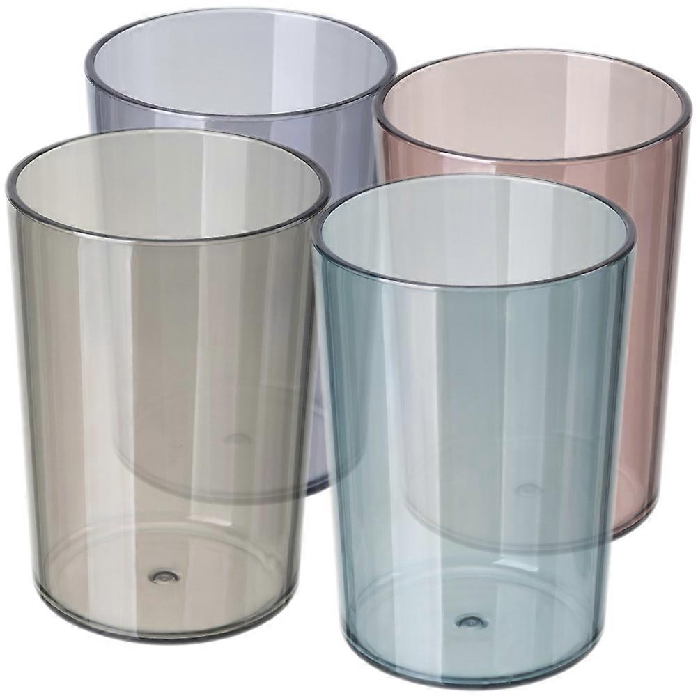 Bathroom Cup 4Pcs Convenient Tooth Mug Assorted Color For Daily Functional Use