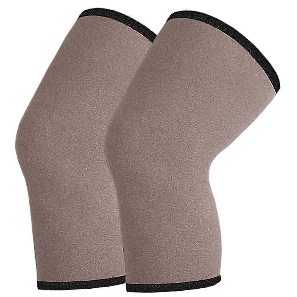 Warm knee for Women with Acrylic Fibers Breathable and Insulated for Wearing Use Light Brown