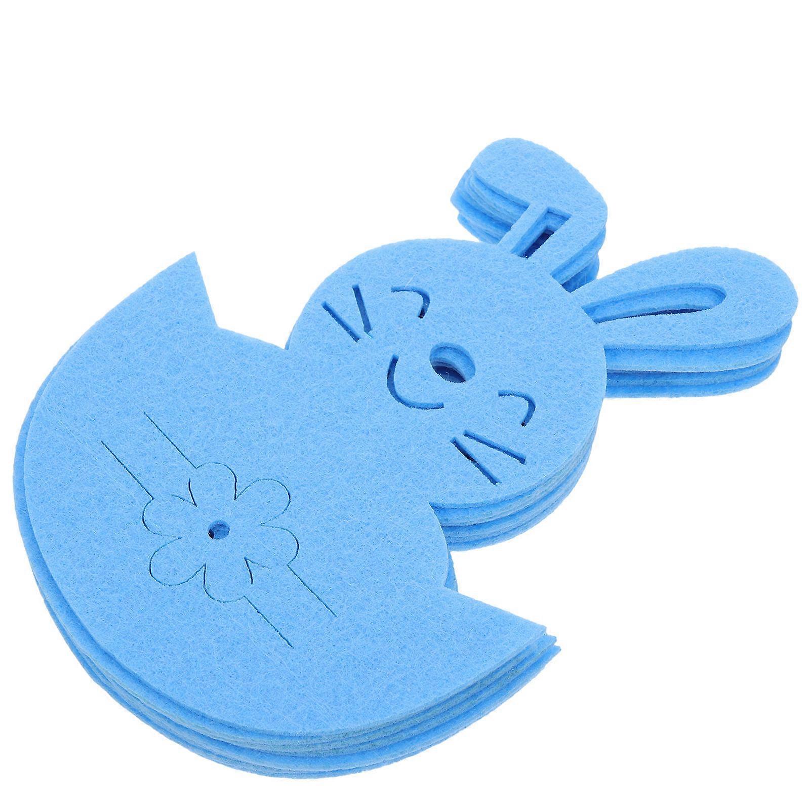 Bunny Shaped Tableware Pouch For Easter Parties 16X11.5Cm Storage Option 8Pcs