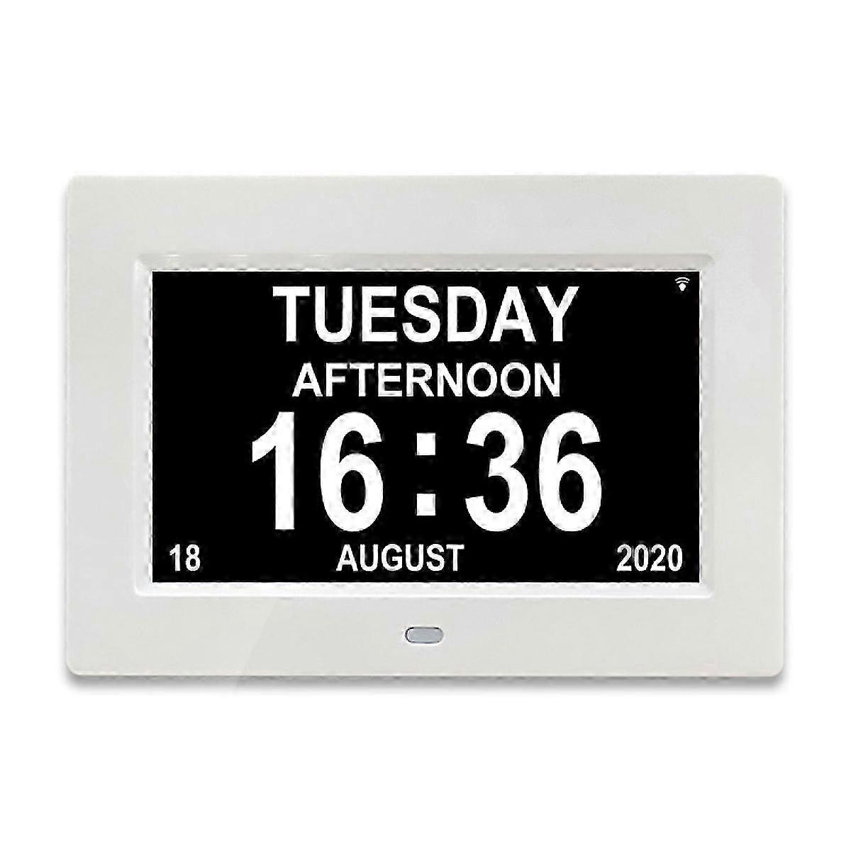 2025 Digital Calendar Clock for Elderly, with Day and Date Display
