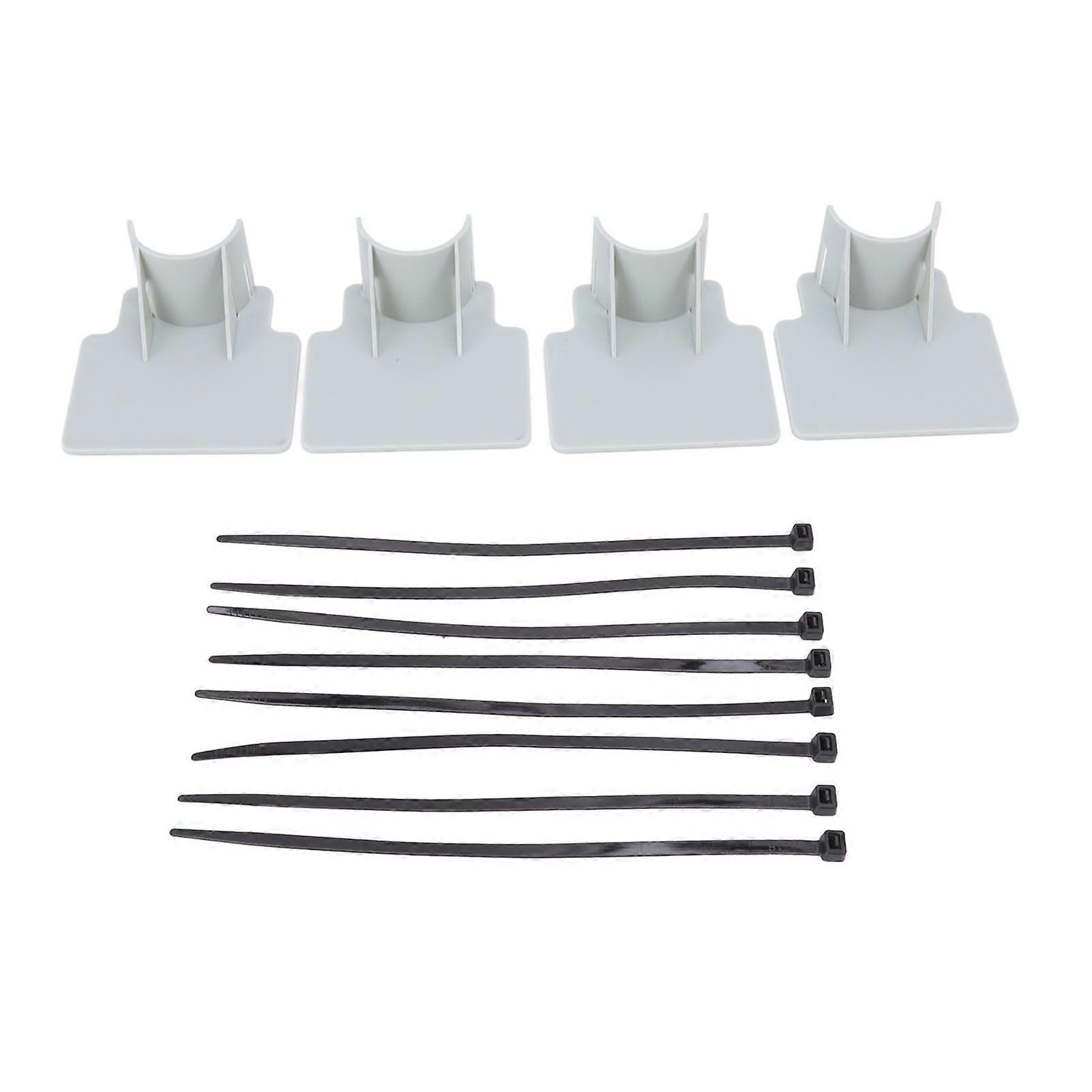 Swimming Pool Pipe Holders Adjustable Design Sturdy ABS Easy Installation Swimming Pool Hose Support Brackets Gray