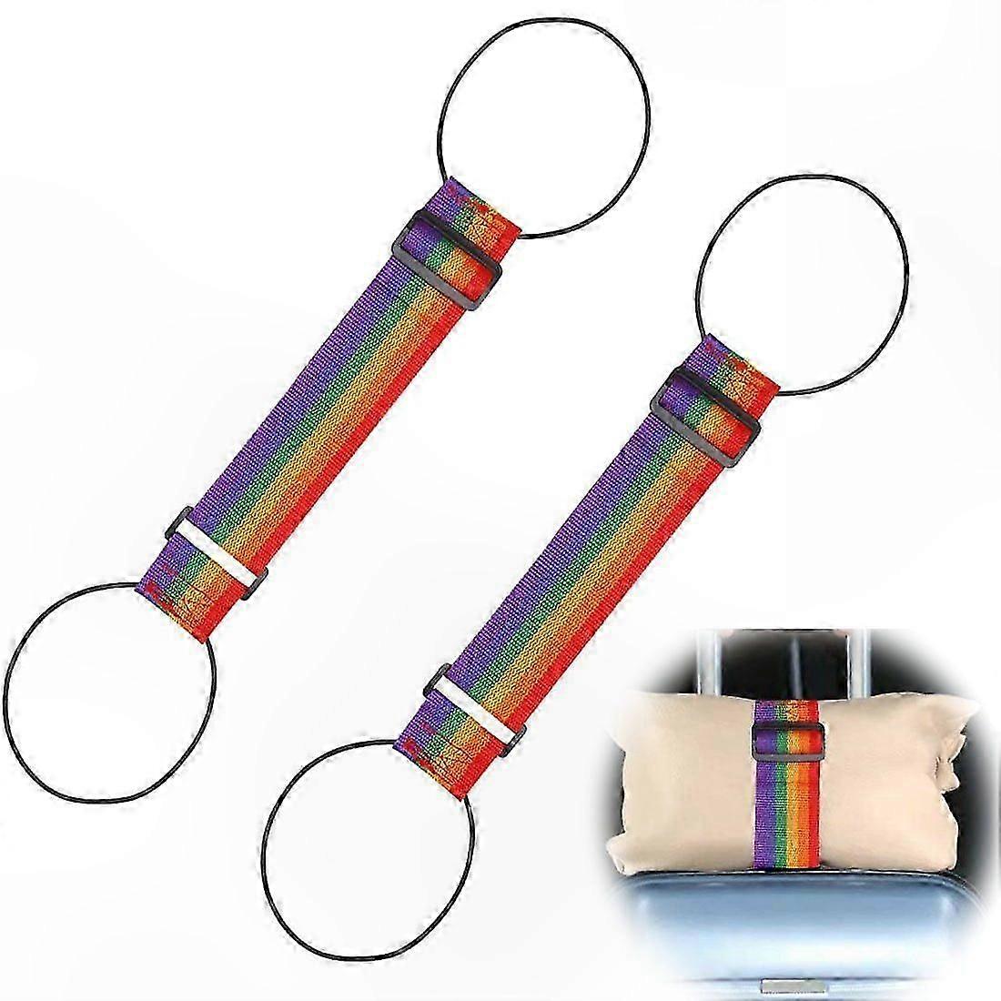 2-Pack Elastic Luggage Straps, Travel Accessories for Secure Packing, Durable and Adjustable Fastening Solution