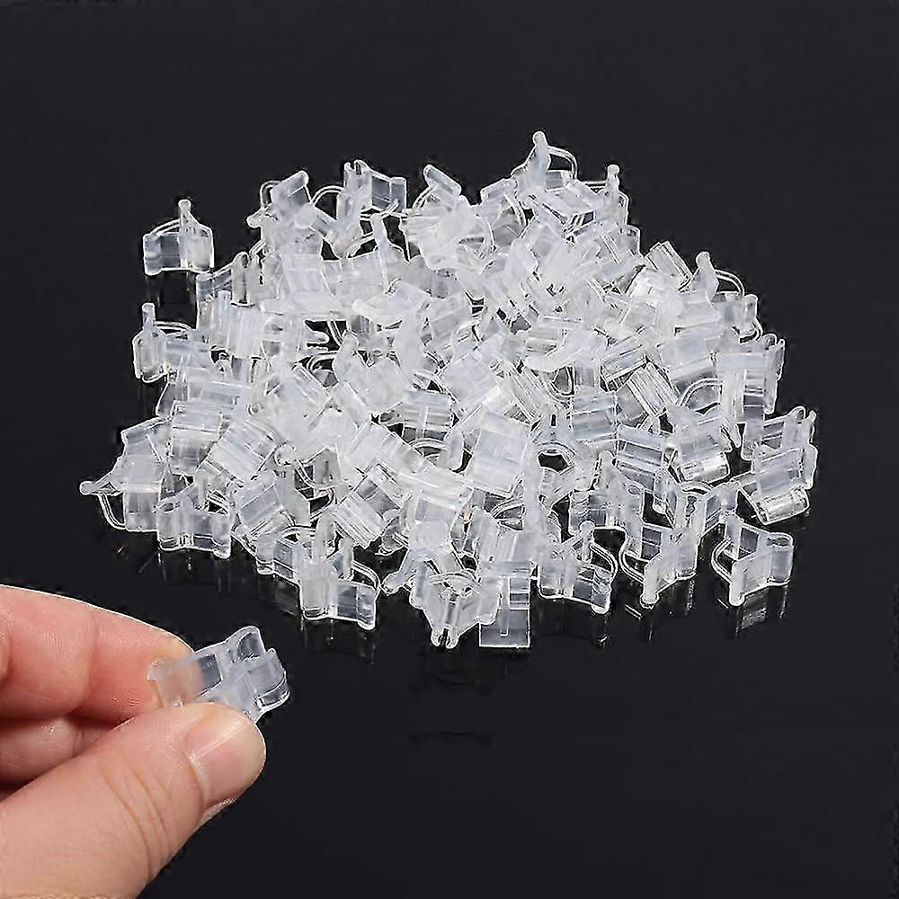 トマトクリップ、接ぎ木クリップ、接ぎ木クリップ-100個透明プラスチック、つる植物用植物クリップ、安全で信頼性が高く、使いやすい苗床ツールクラム