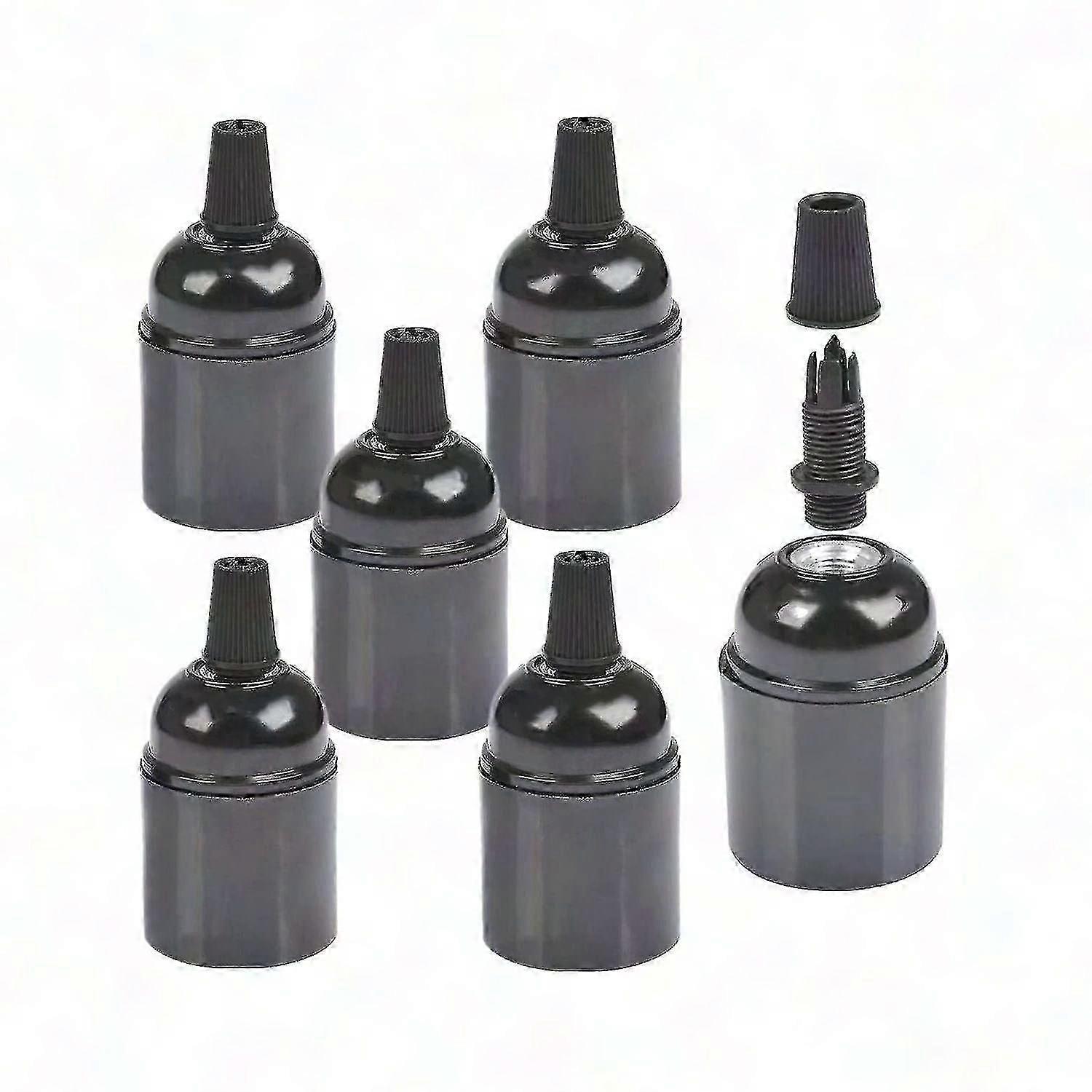 Vintage Bakelite E26/E27 Lamp Holder 6-Pack Screw Socket for Ceiling Light Bulbs