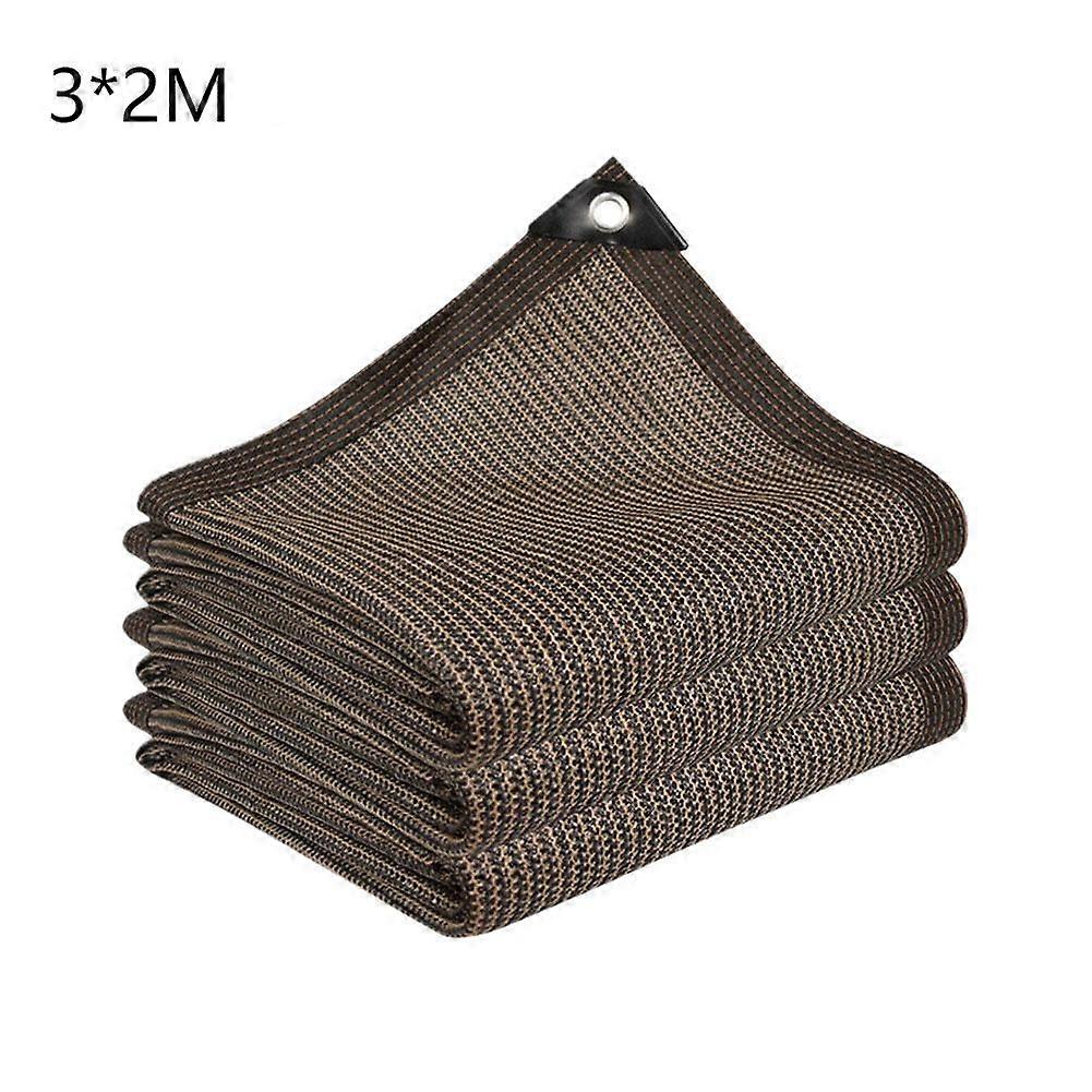 Brown sunshade net for cross border balcony privacy net shading heat insulation