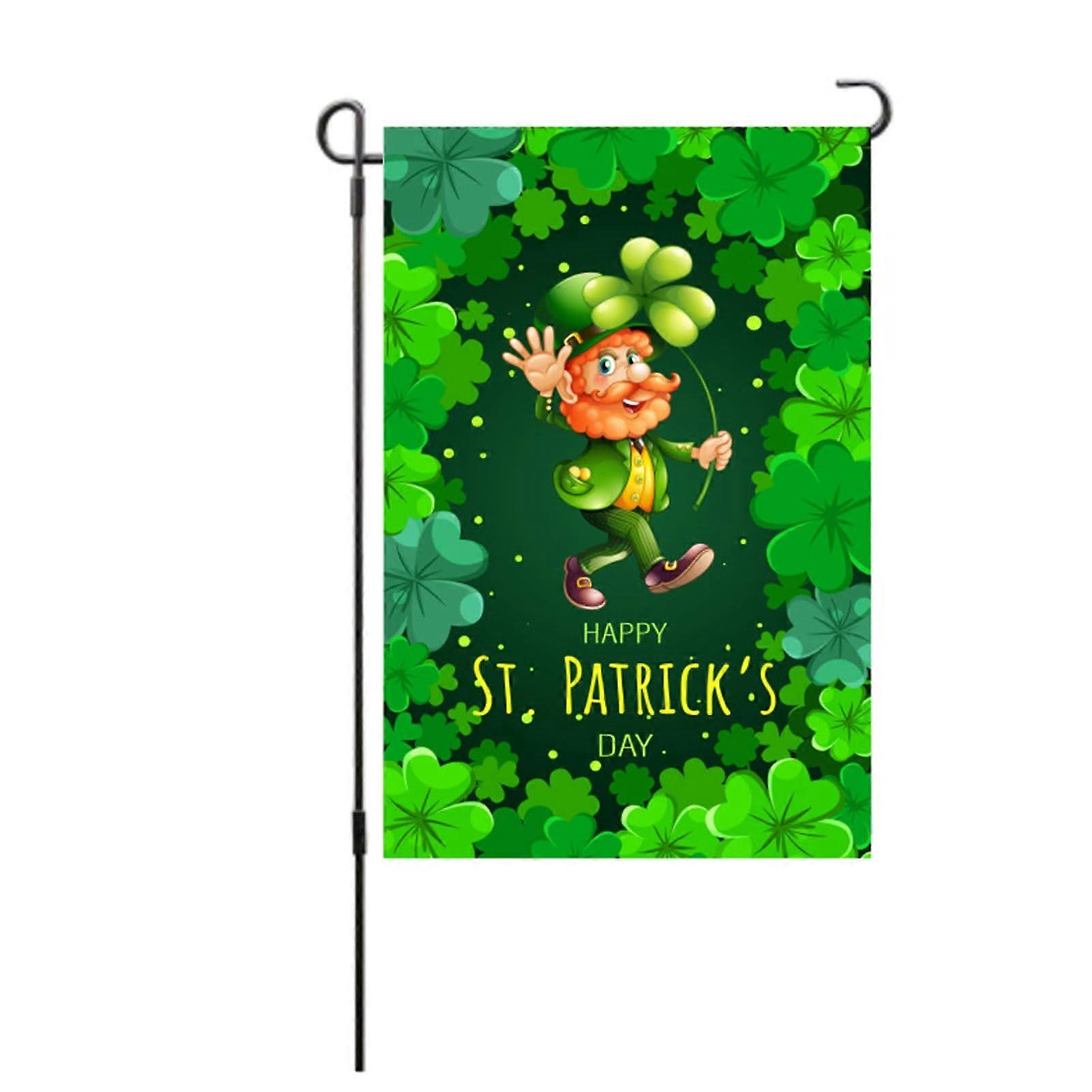 St Patricks Day Garden Flag Double Sided Weather Resistant for Patio Porch Lawn Balcony Decor