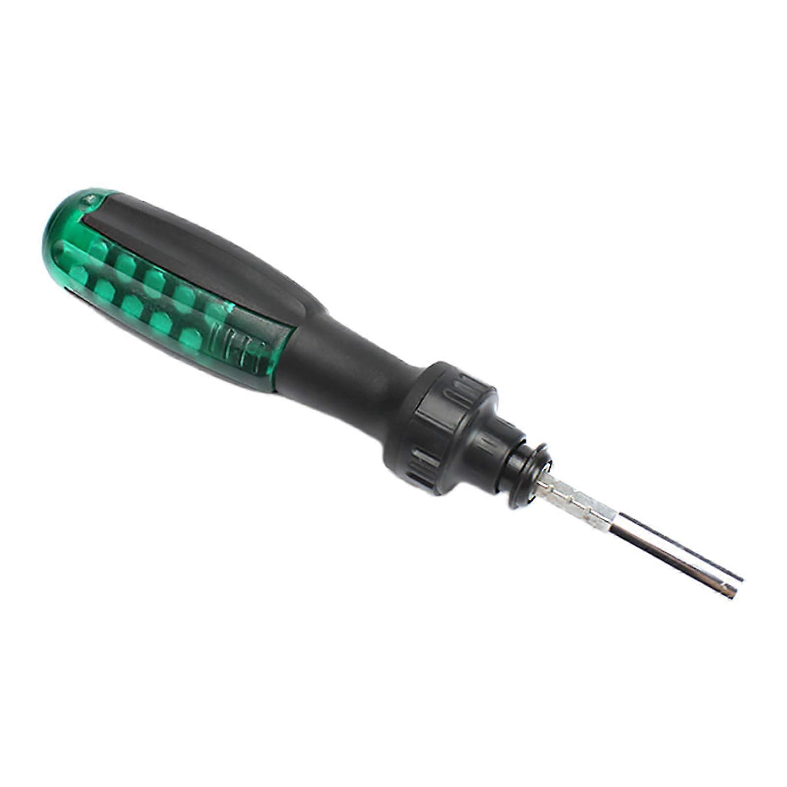 12 In 1 Ratcheting Screwdriver Set Retractable Includes 12 Bit Kit Portable Tool For Furniture Car Computer Household
