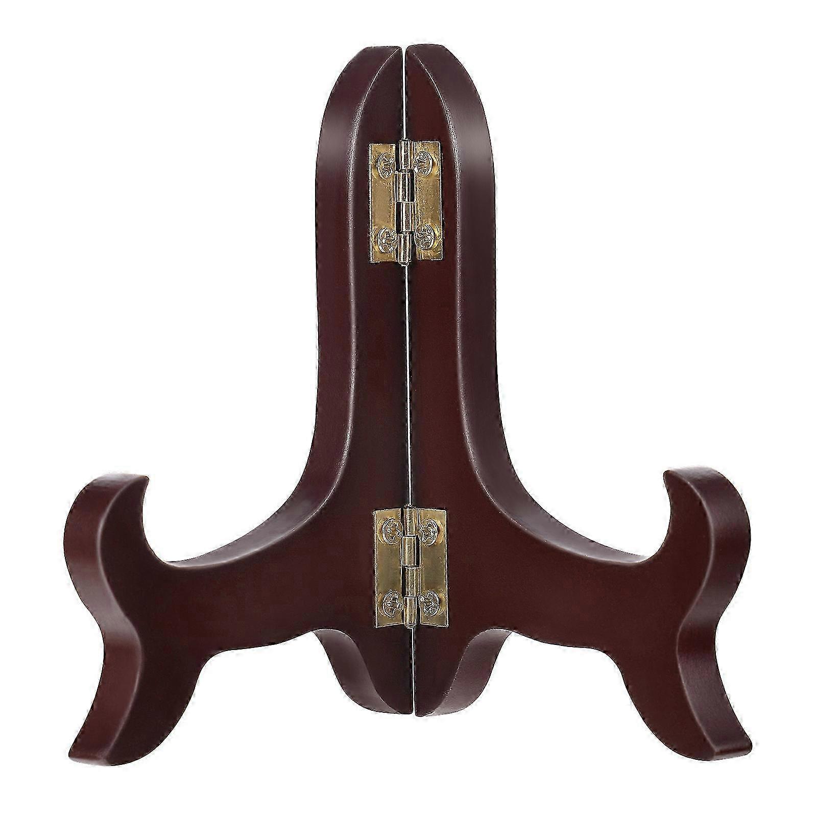 Platter Display Stand Wooden Display Stand Plate Holder Easel Friends 5-10cm Compatible Items 1PackCoffee SZRH A-D