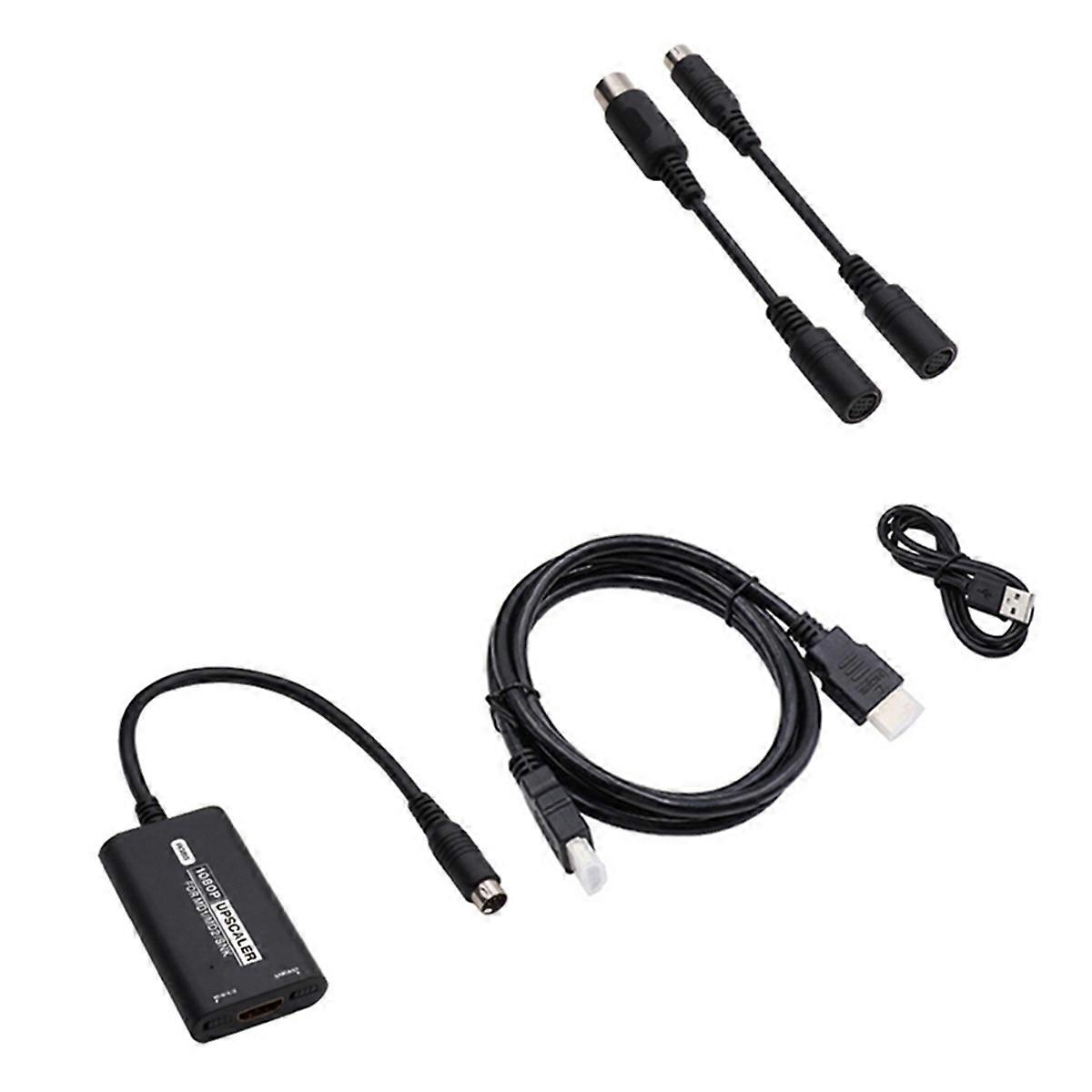 -Compatible Converter RGBS HD Video Adapter 16/9 4/3 Console Game Accessories for MD1 MD2