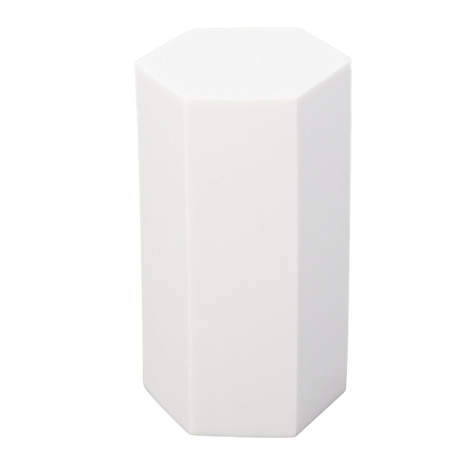 Soft Rubber Carving Block Hexagonal White 1pc for Crafts & Seals