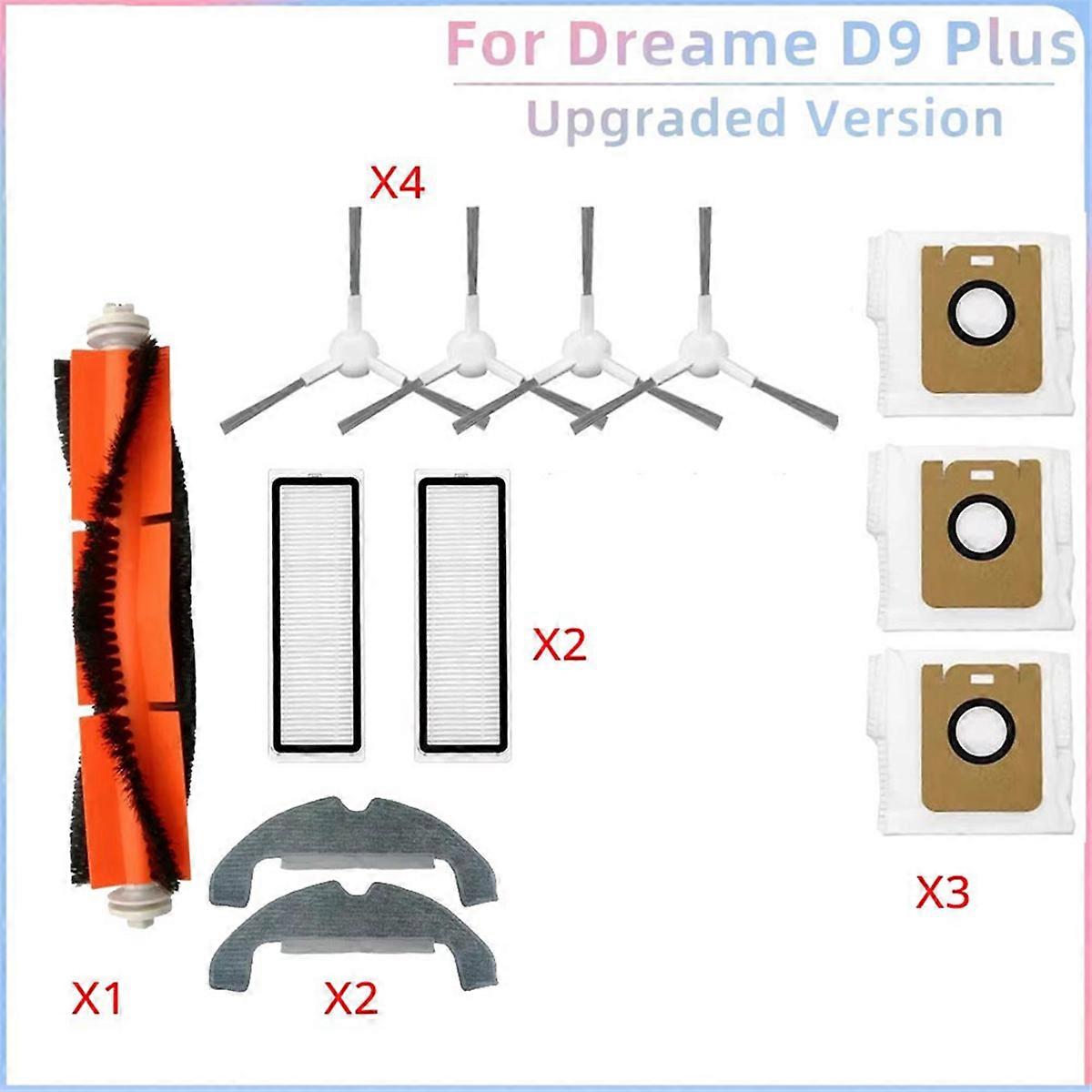 Fit for D9 Plus RLD11GD Robot Vacuum Replacement Parts Accessories Main Side Brush Hepa Filter Mop C