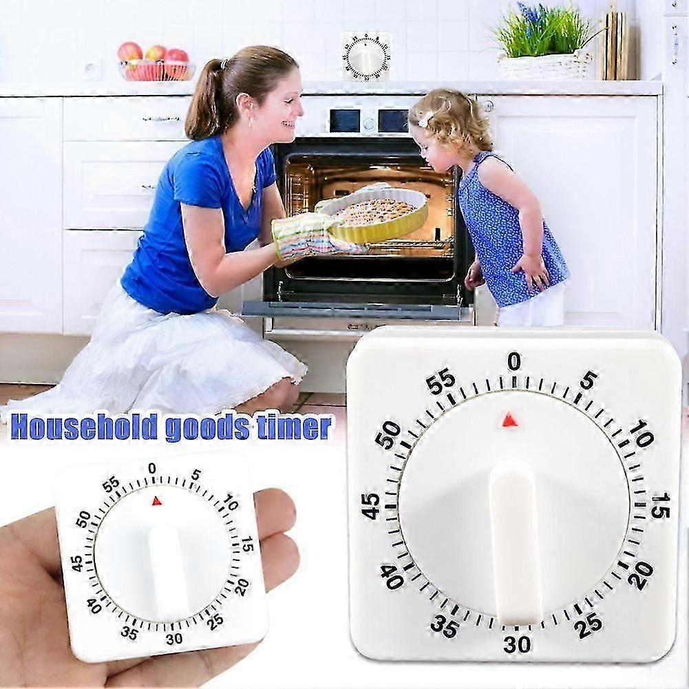mechanical kitchen timer 60 minute countdown for baking and cooking
