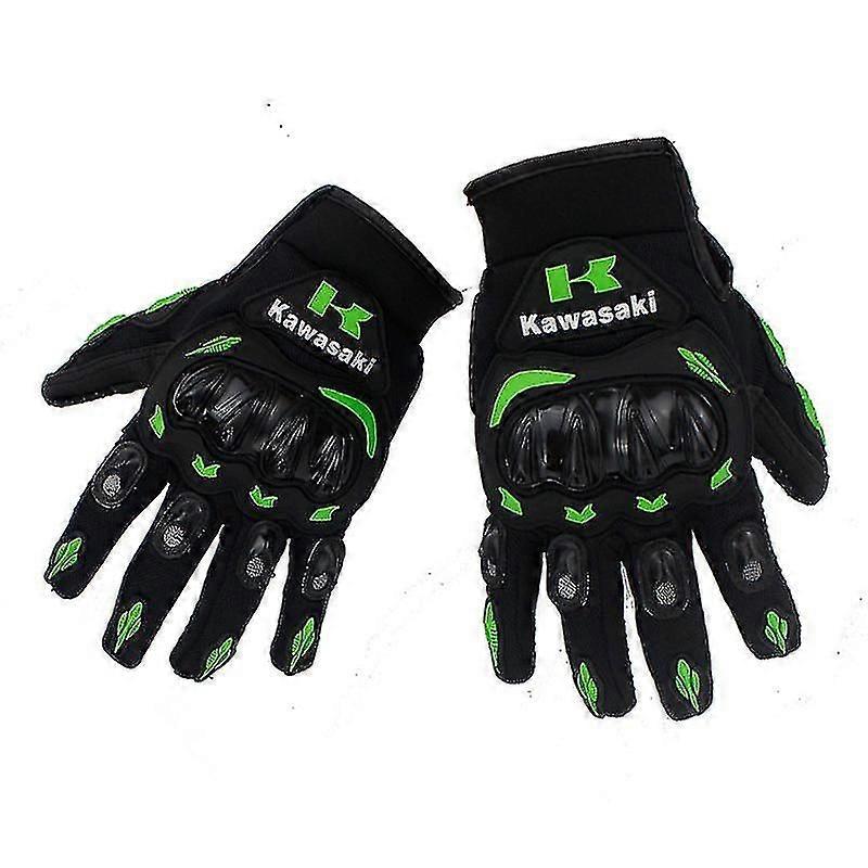 Kawasaki Oddychające rękawice motocyklowe z pełnymi palcami Rękawice do jazdy terenowej