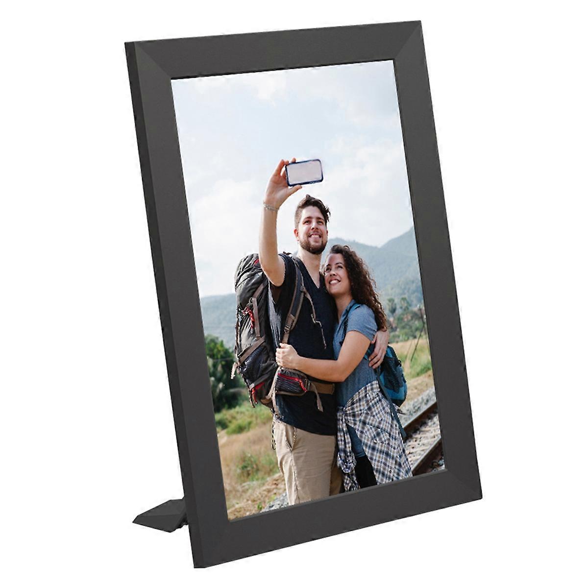 10.1In WiFi Digital Photo Frame with LED Light 1280x800 HD IPS LCD Touch Screen Electronic Picture Music Movie 32GB (EU)