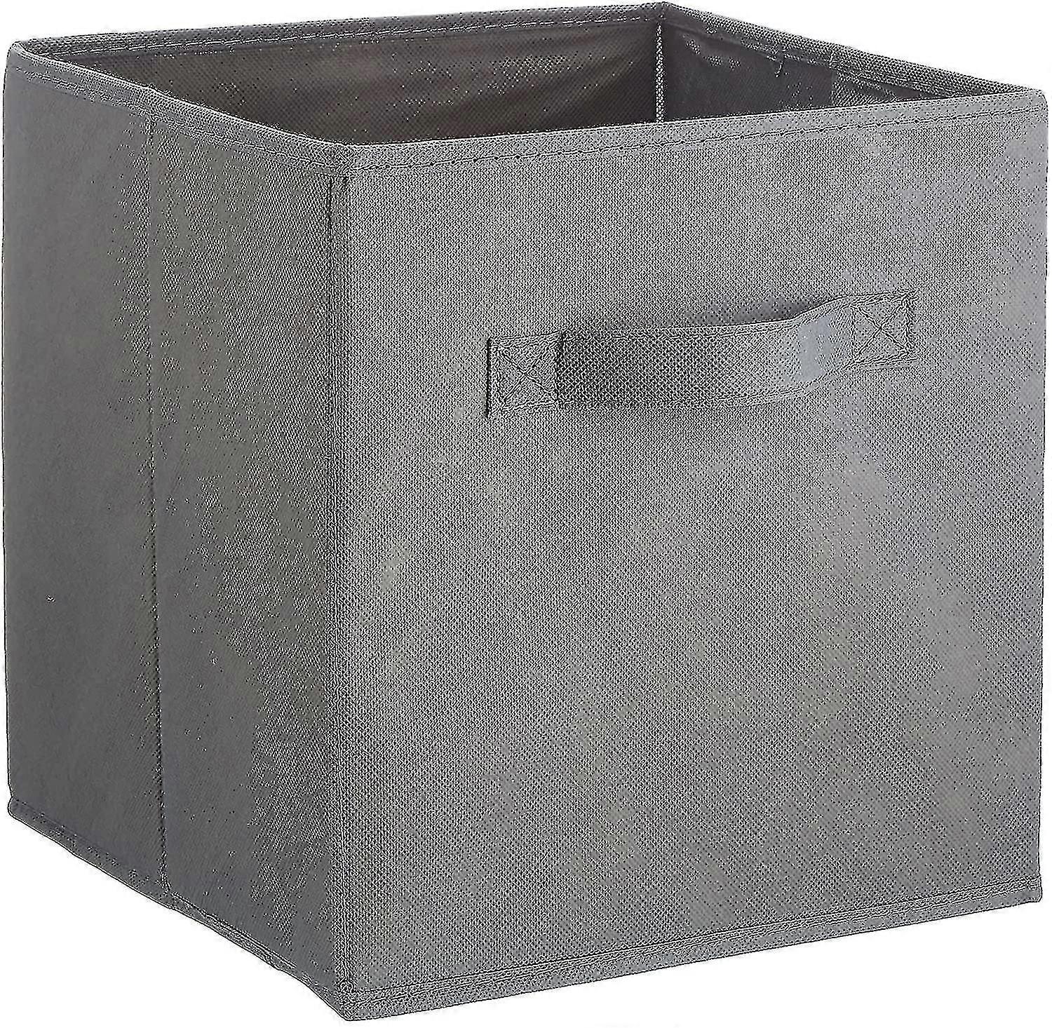 Foldable Storage Cube Storage Box, Gray