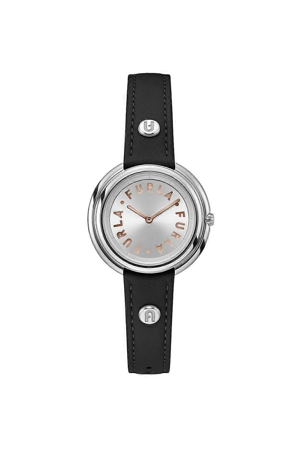 Women's Furla Ladies Icon Shape 34mm Stainless Steel Leather Strap Watch WW00032011L1