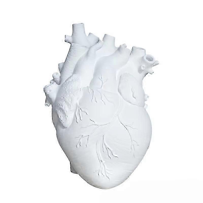 anatomical heart vase decorative pot resin simulation design