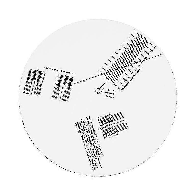 H-Anti-skating Calibration Disc Phonograph Cartridge Alignment Protractor Phonograph Cartridge Record Player Turntable Adjustment
