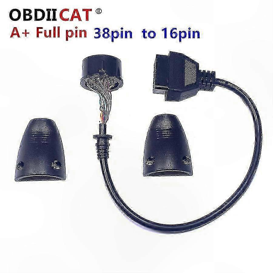 Full Pin 38 to 16 Pin Adapter for OBD2 Diagnostic Cable Connector