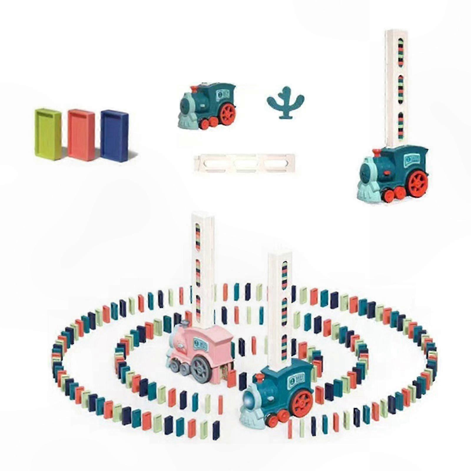 Electric Domino Train Toy - Automatic 2023 Model for Creative Play and Fun Setup