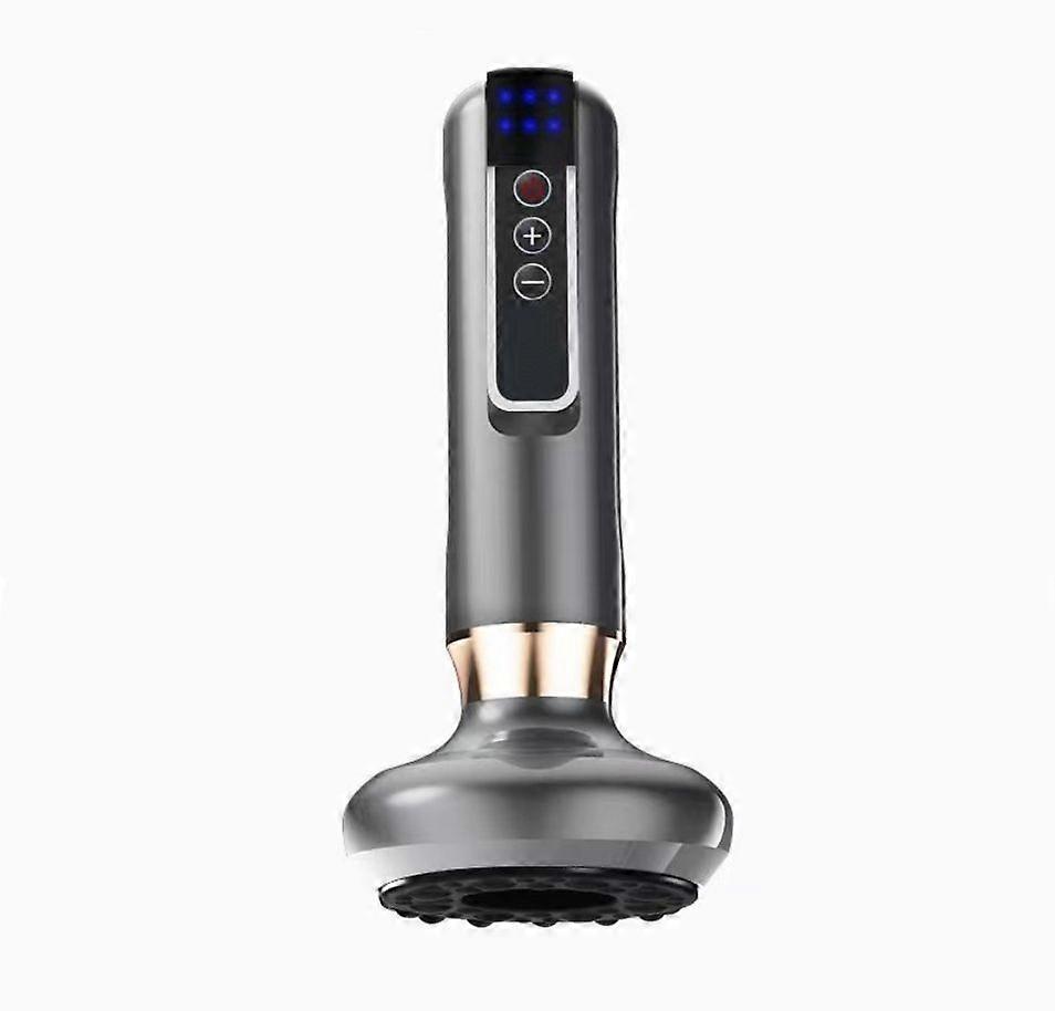 Household Electric Scraping and Cupping Instrument Vacuum Negative Pressure Heating Gravity Operator Cupping Device - Rechargeable(grey)