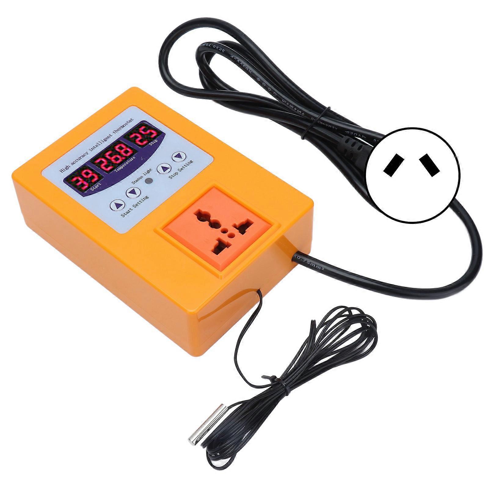 TMC-1000 Digital Temperature Controller Thermostat with Sensor, Orange