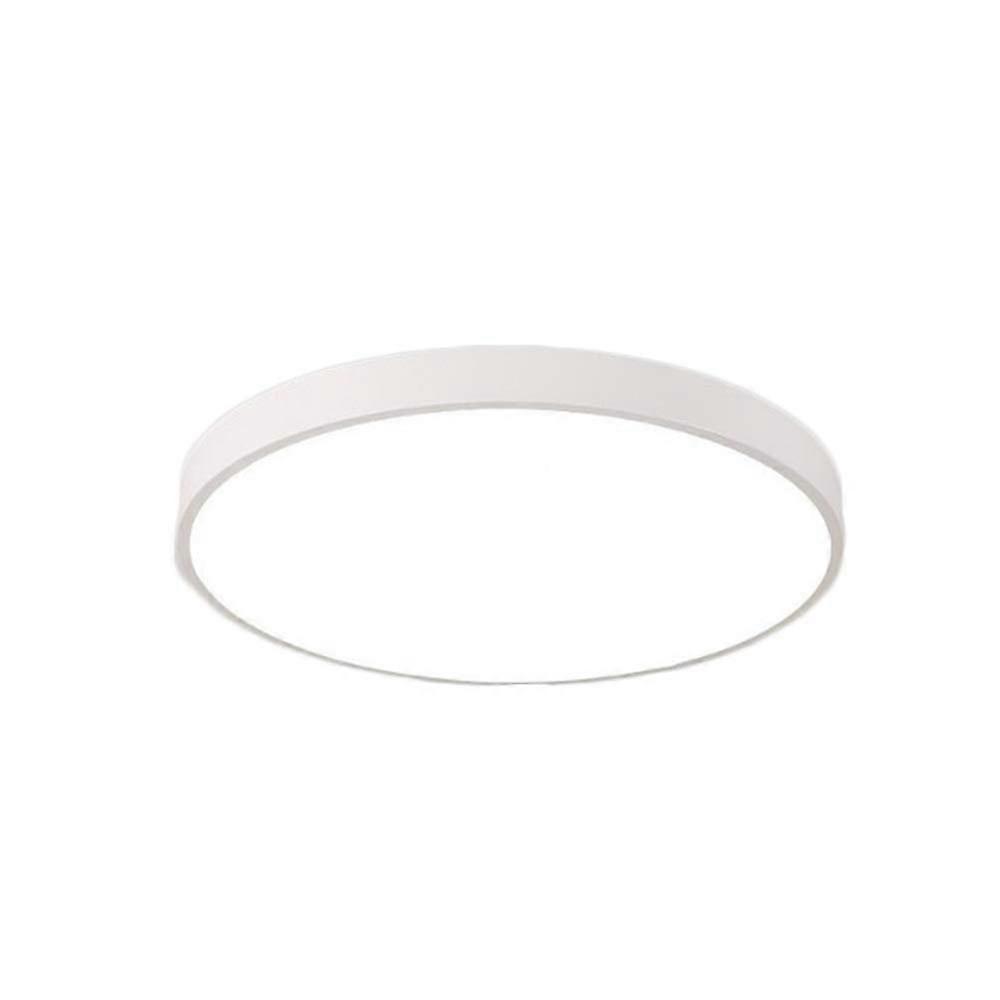 Chandeliers Modern Ultra-Thin LED Ceiling Lamp Indoor Round White Acrylic Flush Mount M-INI 9-Inch 12W 6000K White Light