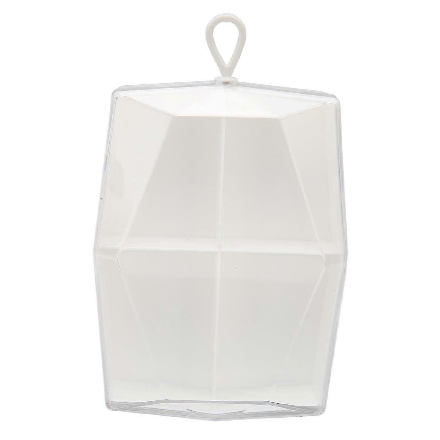 2025 Latest Model 4 Compartments Makeup Sponge Case Dust Proof Clear Cover Geo...