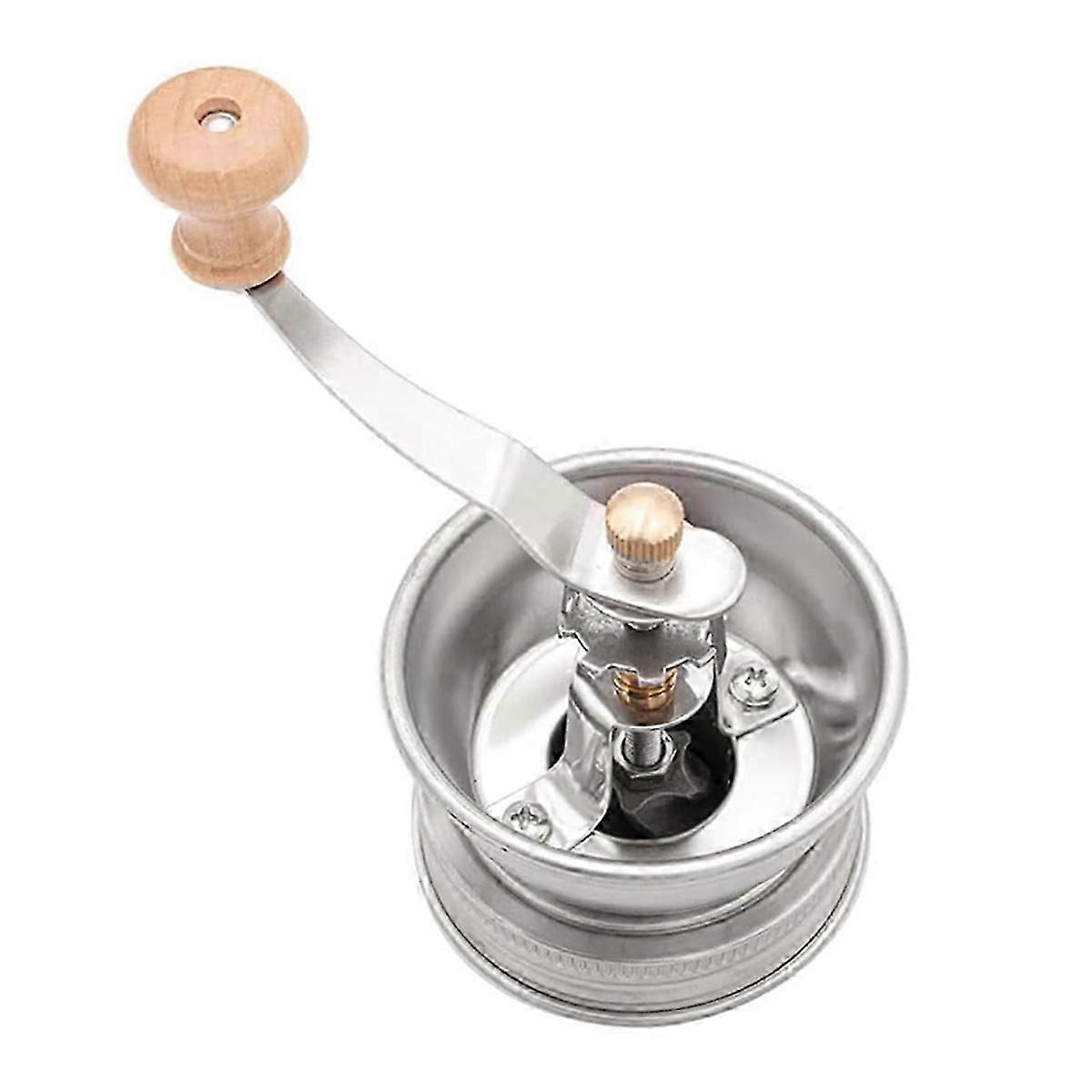Jar Coffee Grinder, Manual Coffee Grinder Lid Attachment for Mouth Jars, Stainless Steel Jar Lid 7
