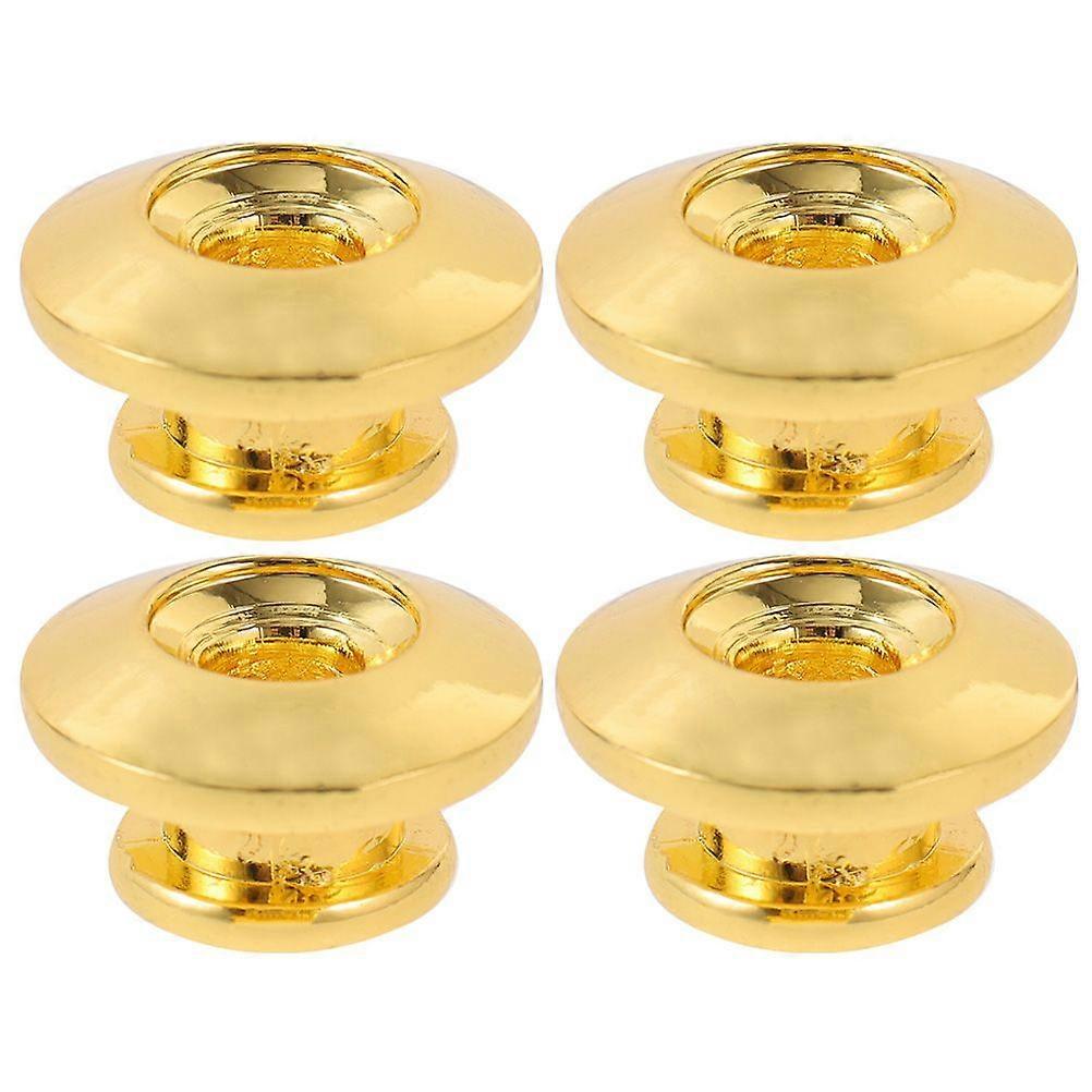 4pcs Replacement Guitar Strap Locks Guitar Strap Button Ukulele Strap Metal Locks