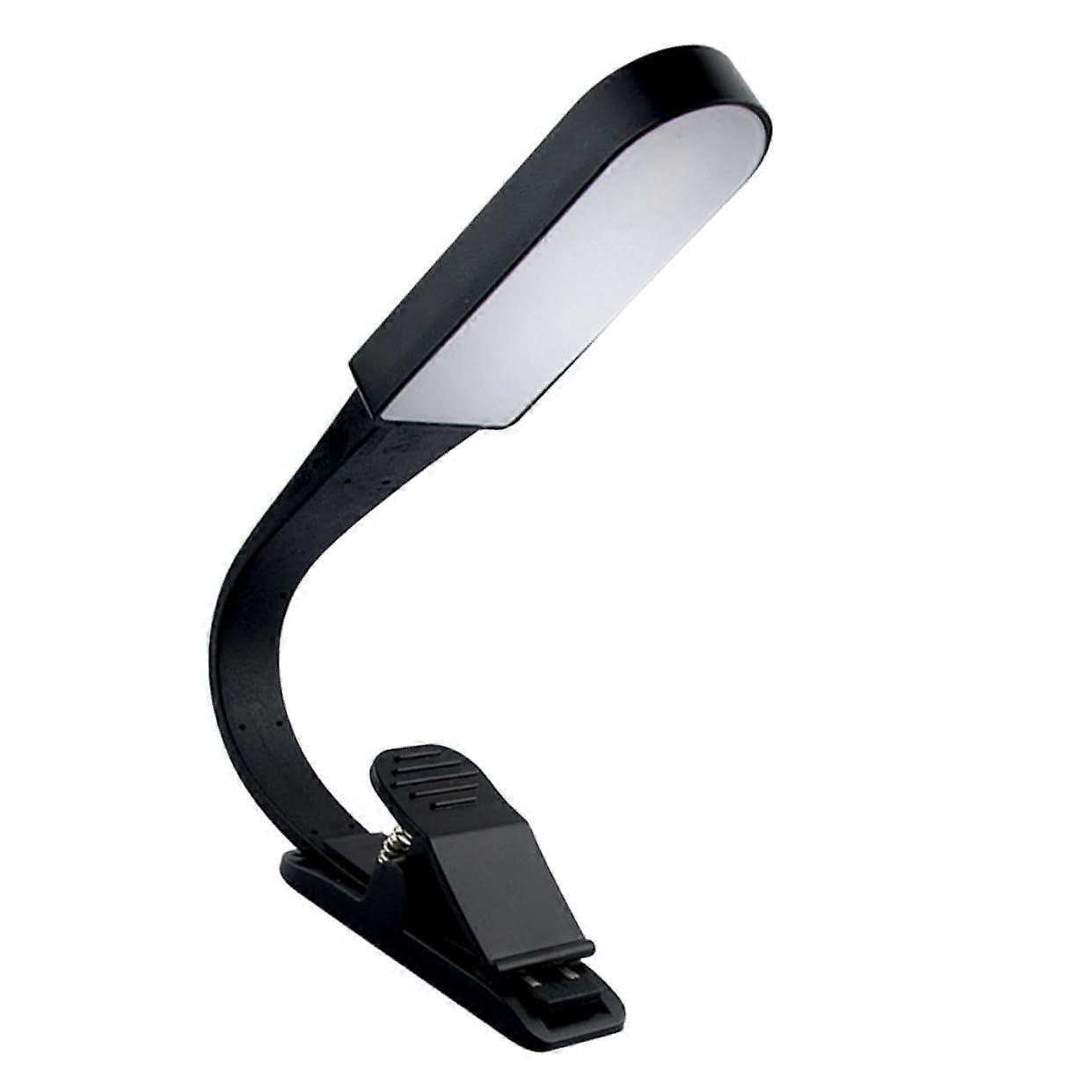 Touch Dimming Lamp Clip Reading Light USB Powered ClipOn Book Light Black 20x2.6x0.98 cm